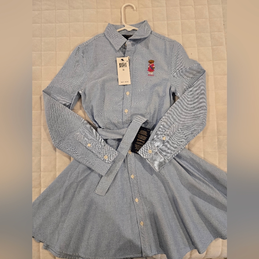 Polo Ralph Luaren Girls Button Up Dress
